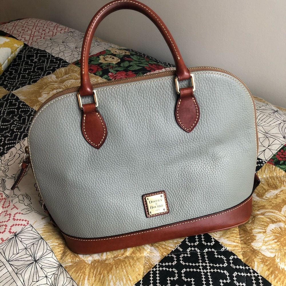 Dooney & Bourke Pebble Grain Zip Zip Satchel
